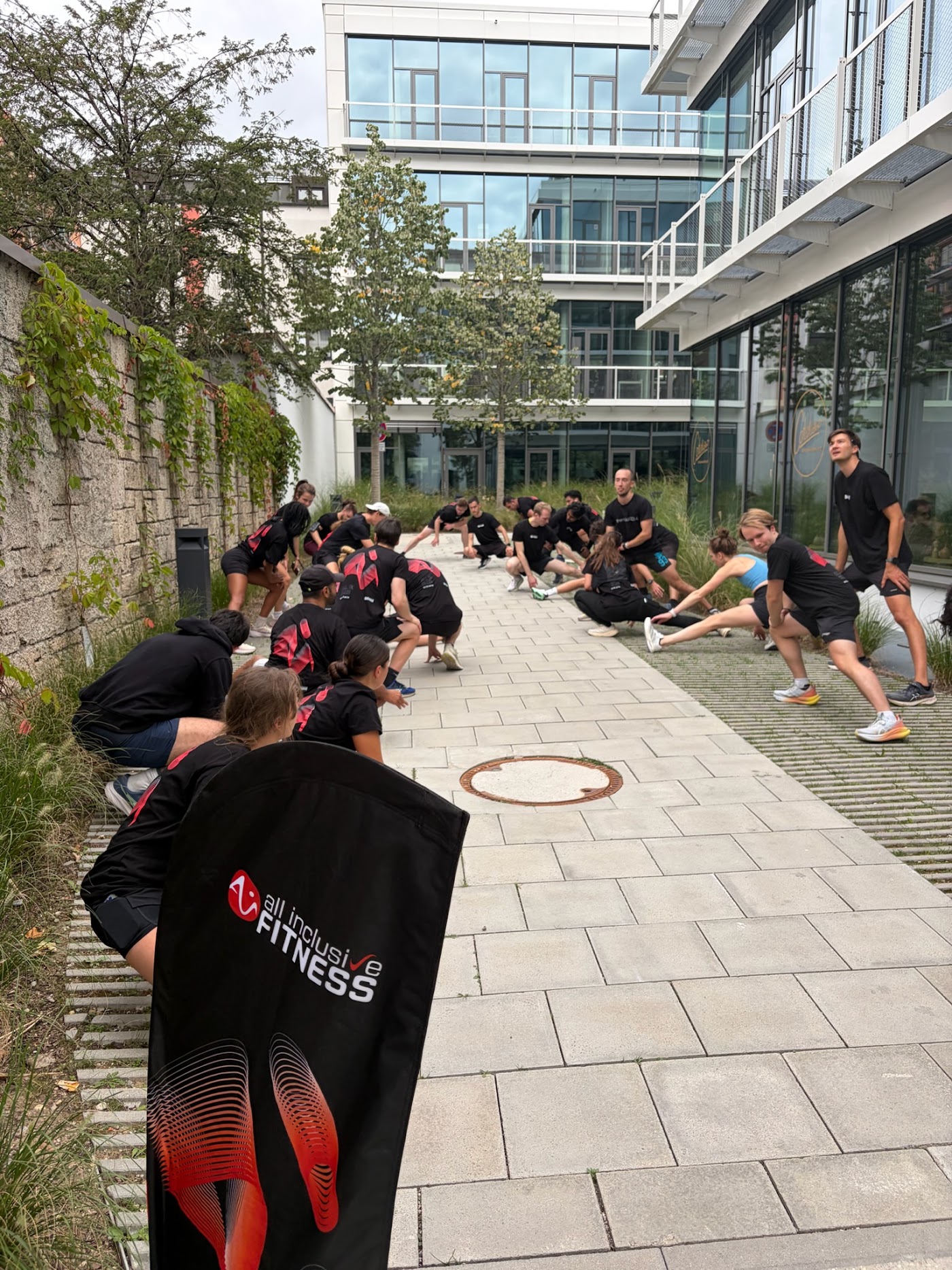 Strength session, outdoor edition.