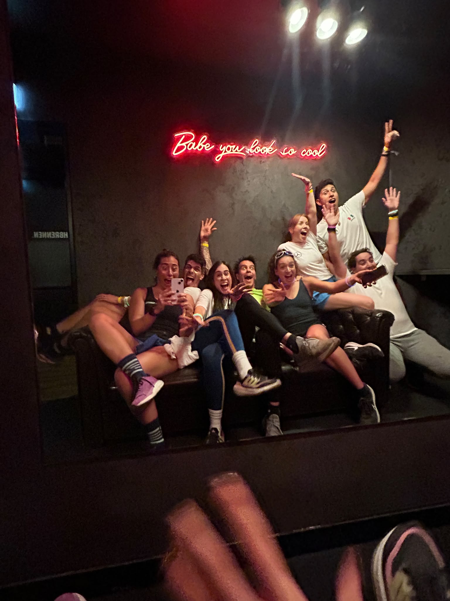 Part of the crew behind the night.