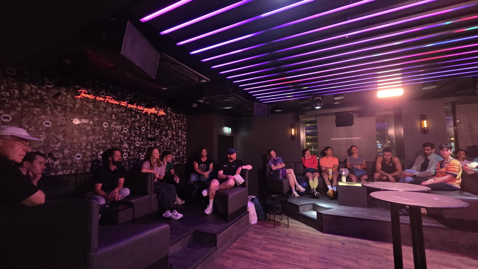 A full room for the panel.