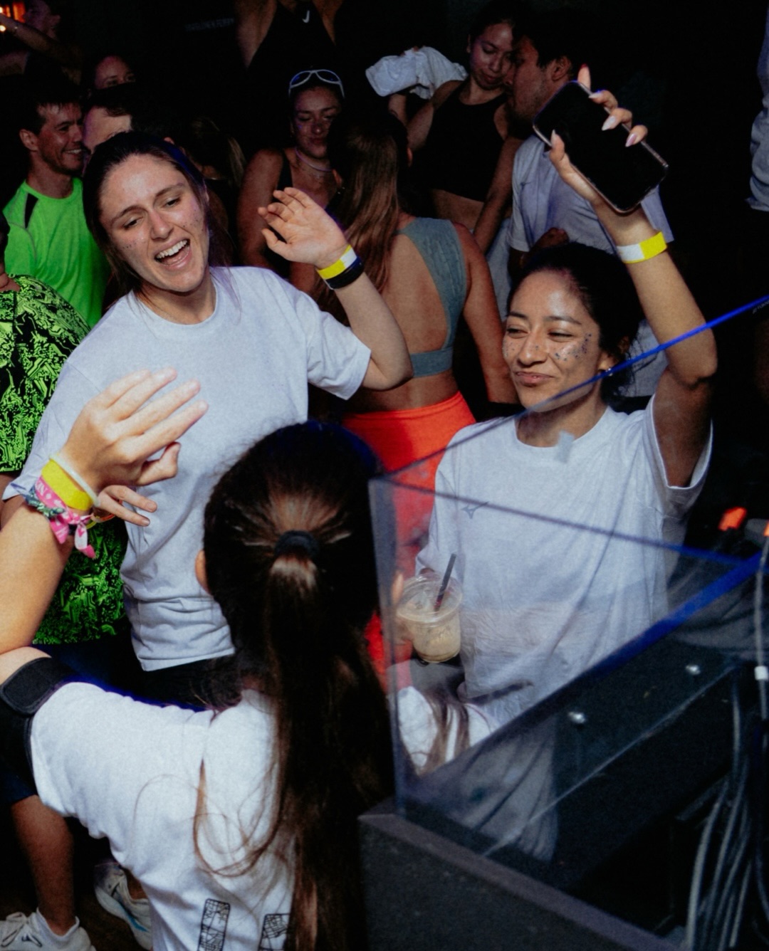 Glitter, wristbands and a shake in hand. Recovery starts on the dance floor.